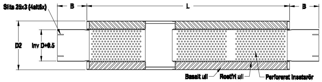 4" (101,6mm) RVS uitlaat-demper Simons